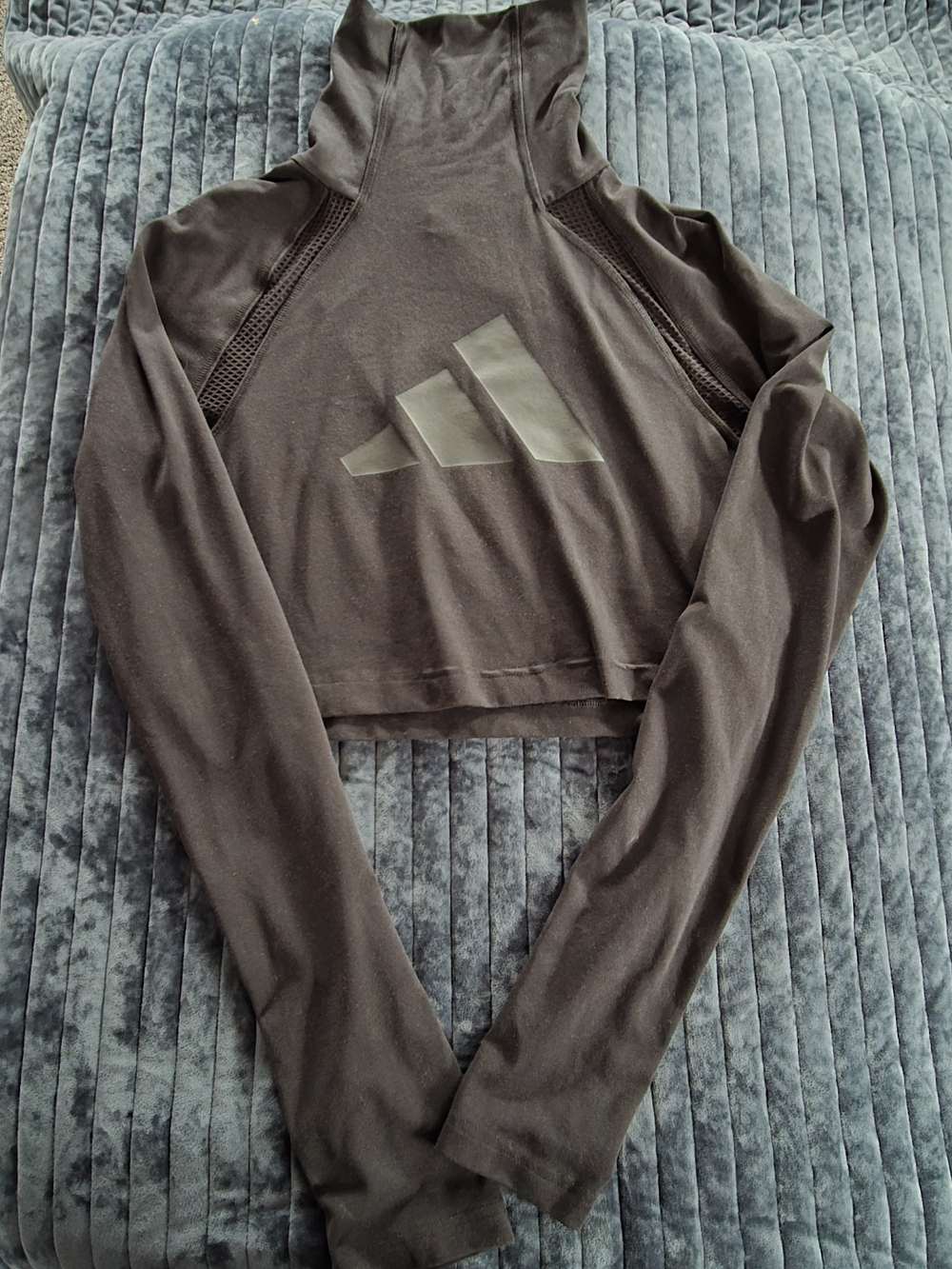 $10 adidas Black Cropped Cowl Neck Sweater